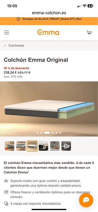 Colchón Emma Original