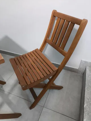 Set Tavolo e Sedie Legno da Esterno