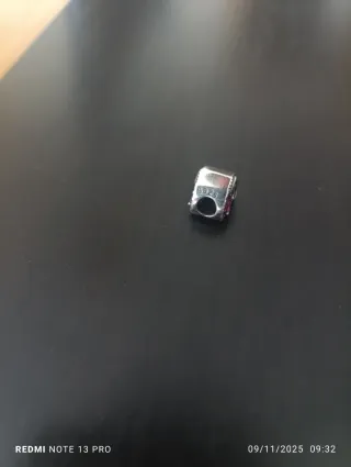 Abalorio de plata Corazón Madre e Hij@