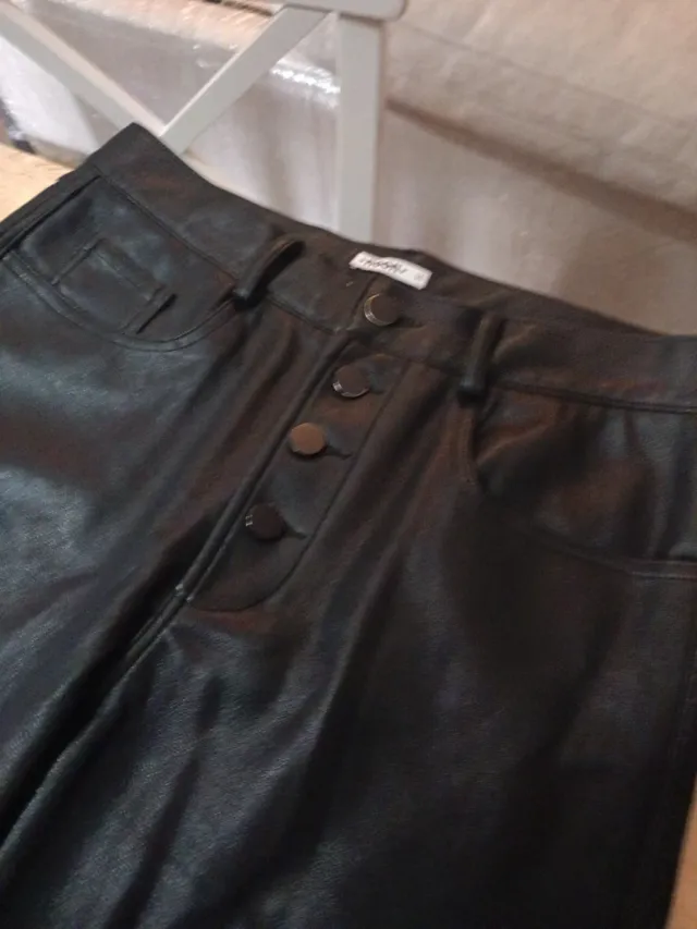 Pantalón de cuero NOON negro