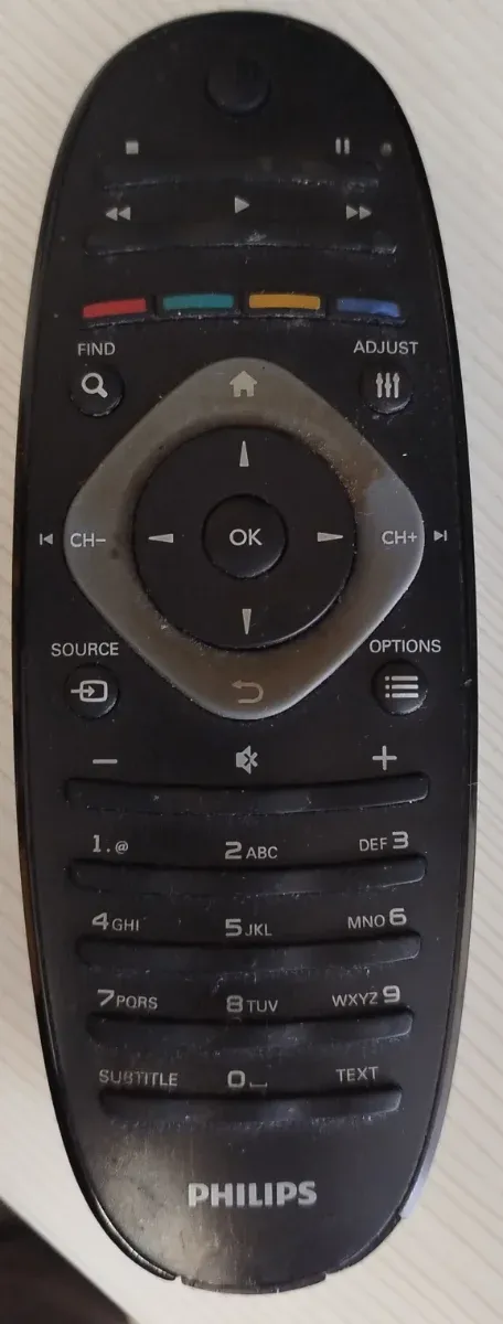 Televisor Philips Negro año 2012.