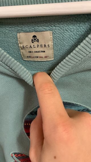 Sudadera Scalpers niño calavera Talla 14