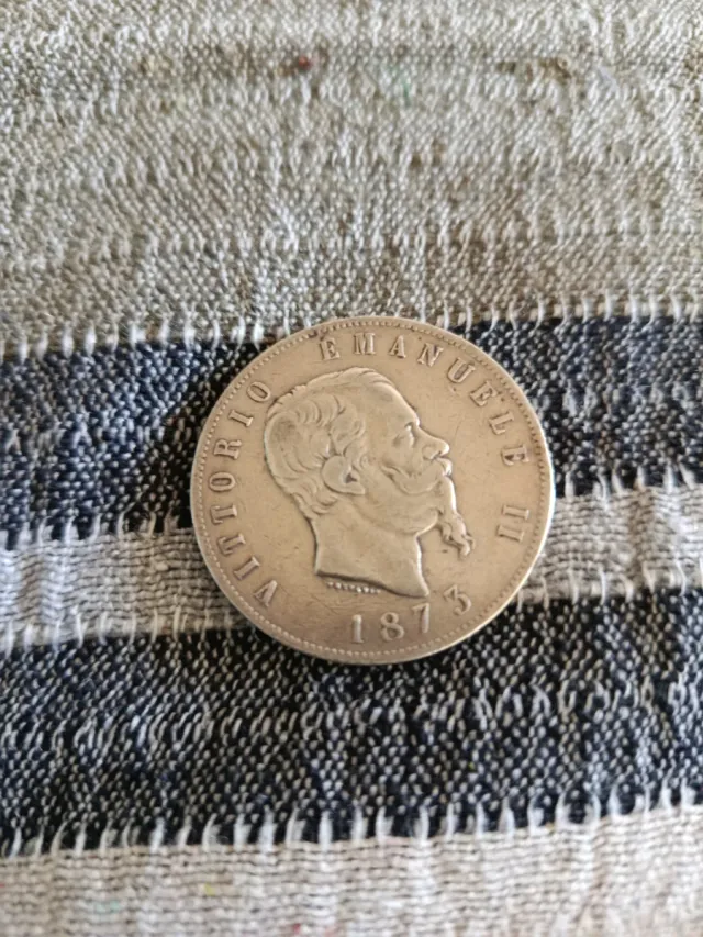 Lote de 6 Moneda Plata Vittorio Emanuele II