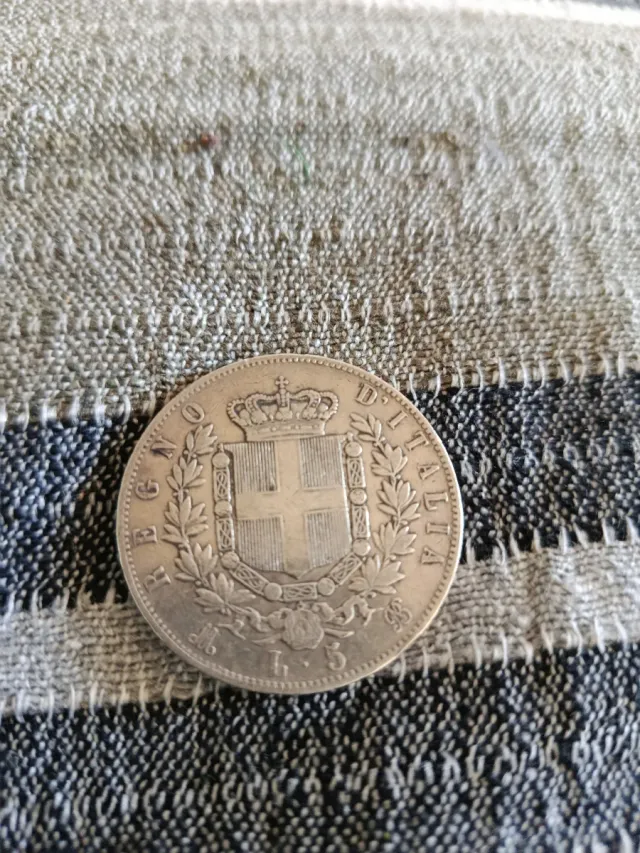Lote de 6 Moneda Plata Vittorio Emanuele II