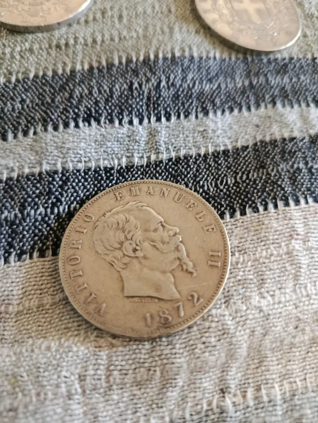 Lote de 6 Moneda Plata Vittorio Emanuele II