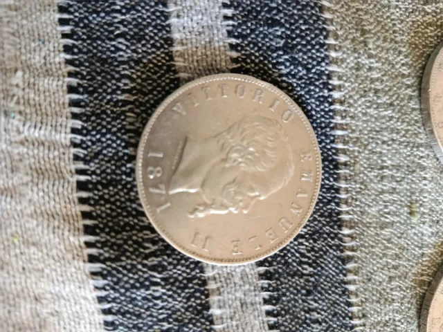 Lote de 6 Moneda Plata Vittorio Emanuele II