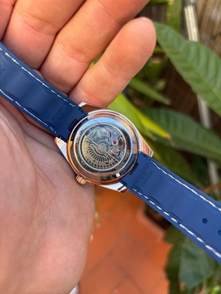 Omega Seamaster Co-Axial Reloj de Oro Azul
