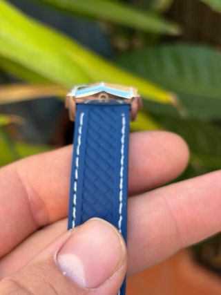 Omega Seamaster Co-Axial Reloj de Oro Azul