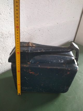 Bidón Gasolina Antiguo Azul