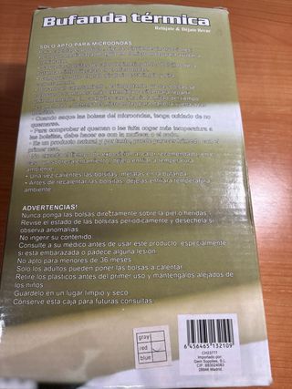 Bufanda Térmica Calentable Microondas