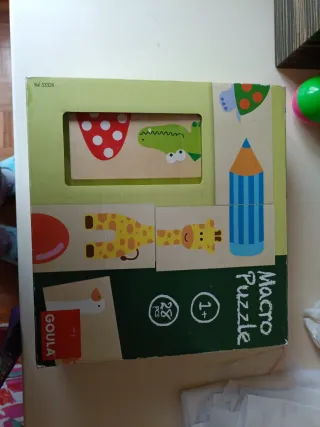 Puzzle madera Goula Macro 28 piezas 1+