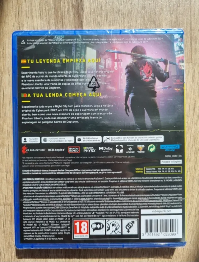 Cyberpunk 2077 PS5 lacrado