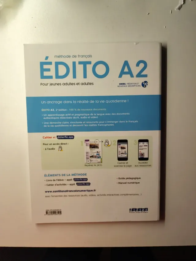 EDITO A2 CAHIER D'EXERCICES ED22