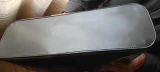 Borsa Montini in pelle nera. Made in Italy