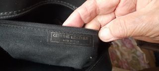 Borsa Montini in pelle nera. Made in Italy