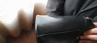 Borsa Montini in pelle nera. Made in Italy