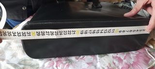 Borsa Montini in pelle nera. Made in Italy