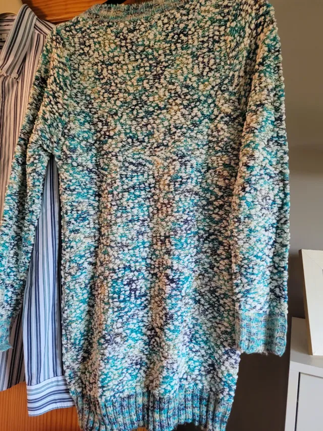 Suéter de punto multicolor