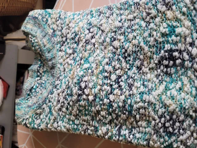 Suéter de punto multicolor