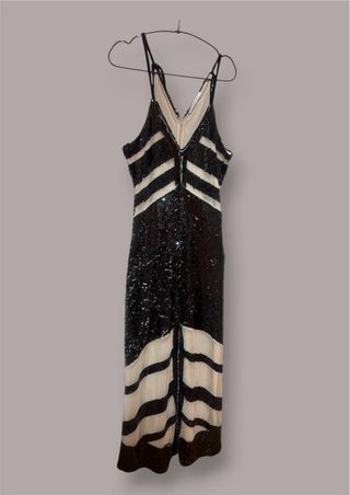 Vestido Uterqüe Negro y Blanco