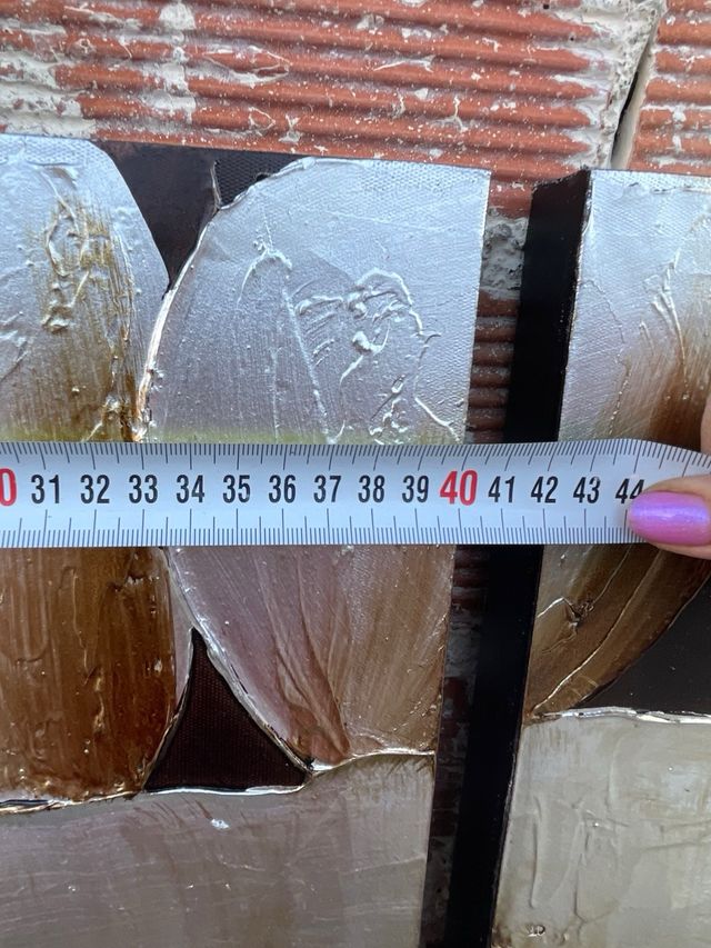 Cuadros modernos flor dorada