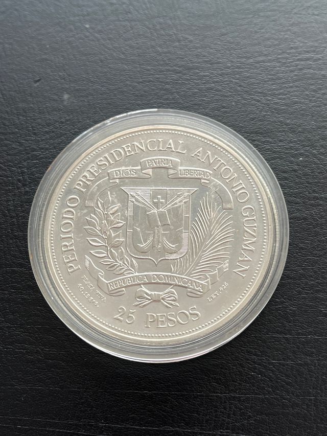 República Dominicana 25 Pesos Plata