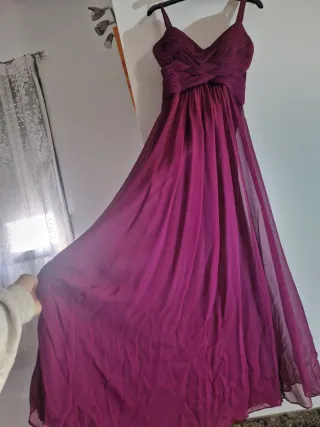 Vestido largo morado elegante Marca Studio Classic