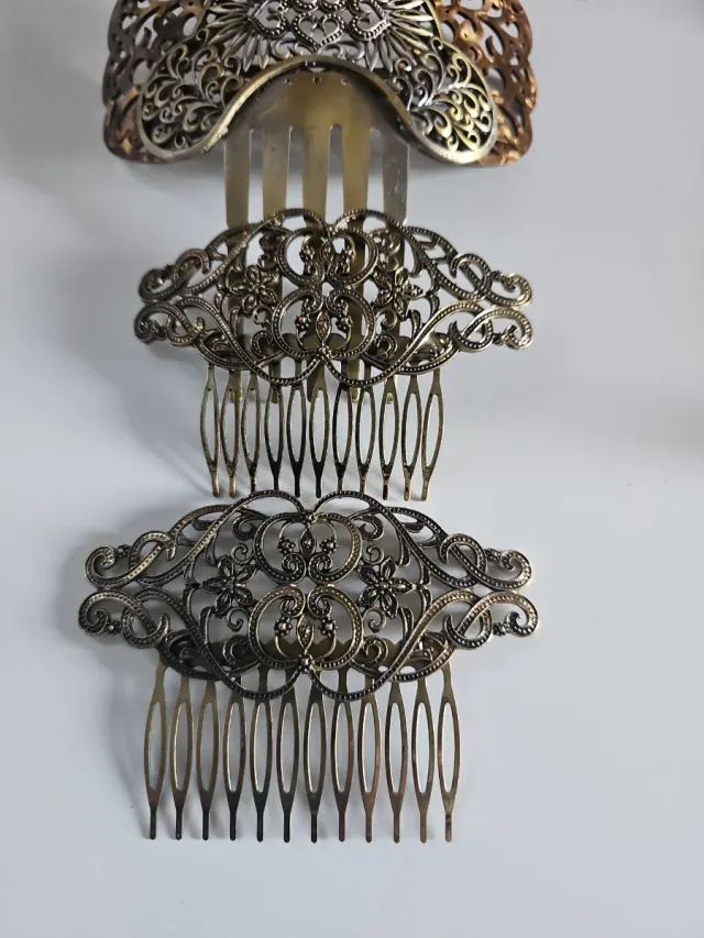 Peineta Flamenca Dorada y Plateada