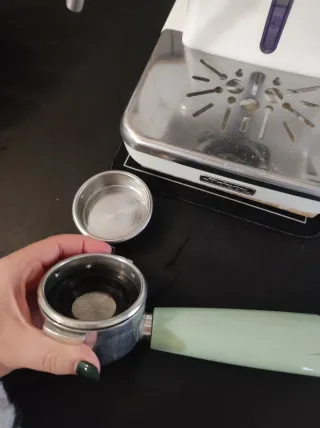 Macchina Caffè Vintage Crema e menta