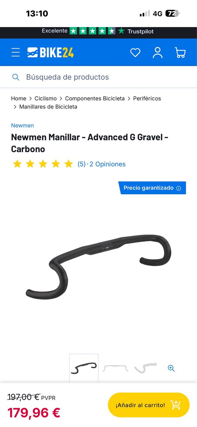 Manillar Newmen Carbono Gravel