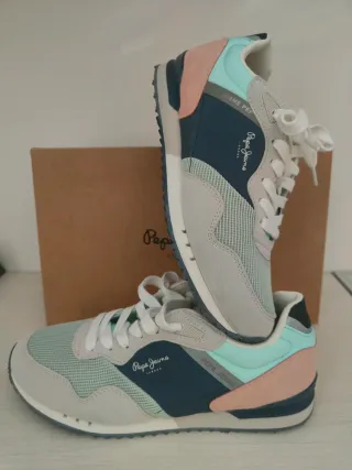 Zapatillas Pepe Jeans Mujer Azul Rosa