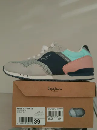 Zapatillas Pepe Jeans Mujer Azul Rosa