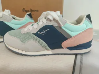 Zapatillas Pepe Jeans Mujer Azul Rosa