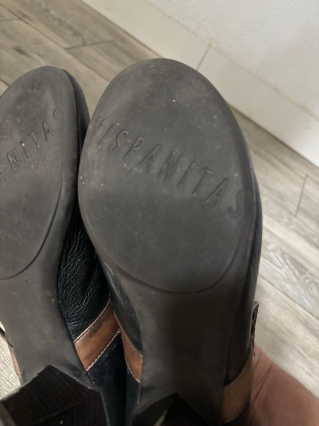 Zapatos Hispanitas Talla 40 Negro/Marrón