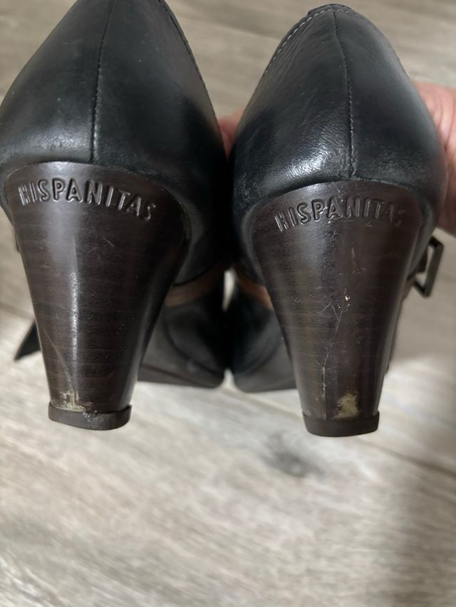Zapatos Hispanitas Talla 40 Negro/Marrón