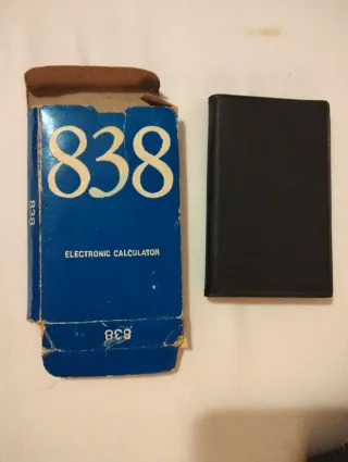 Calculadora, Vintage con Funda y Manual.