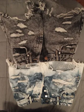 Pantalones vaqueros rotos talla 32