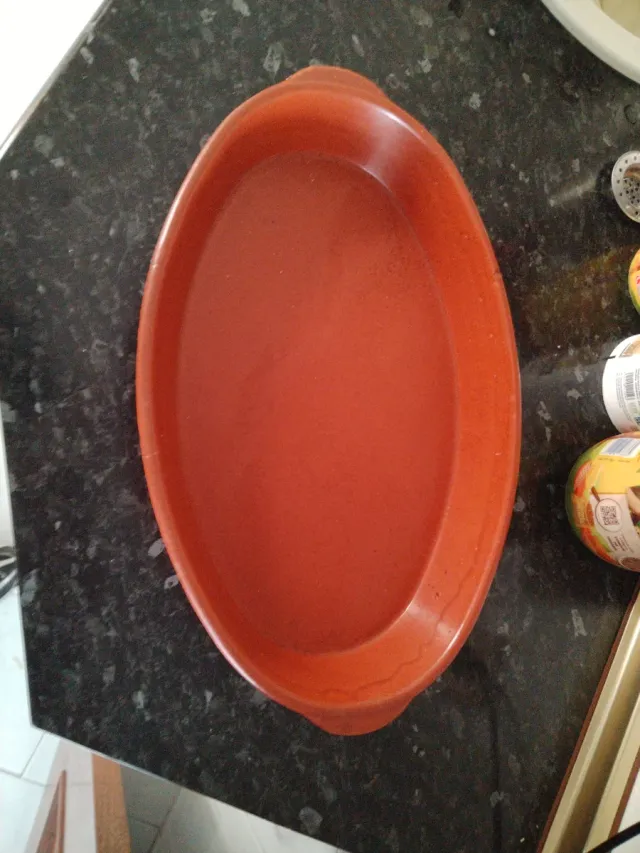 Fuente de barro ovalada de 50 * 30