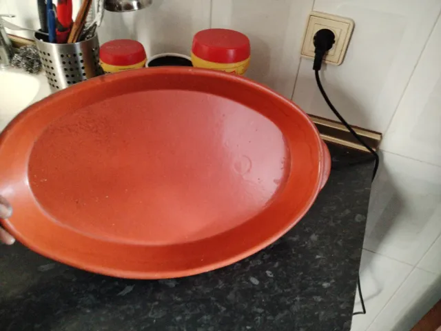 Fuente de barro ovalada de 50 * 30