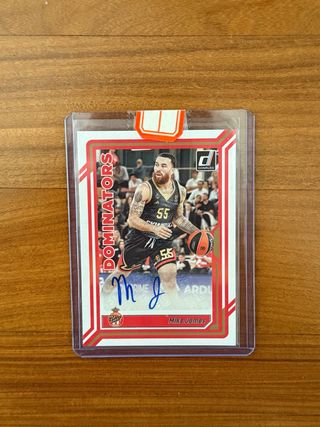 Carta autografata Mike James Euroleague Donruss