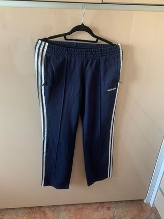 Pantalón Adidas Ancho Azul