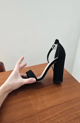 Sandali tacco neri, numero 36