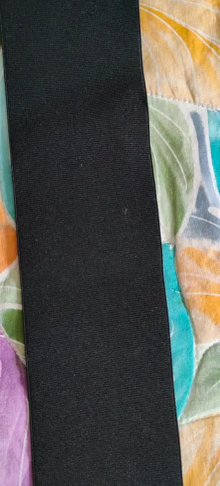 Cintura gioiello nera elasticizzata