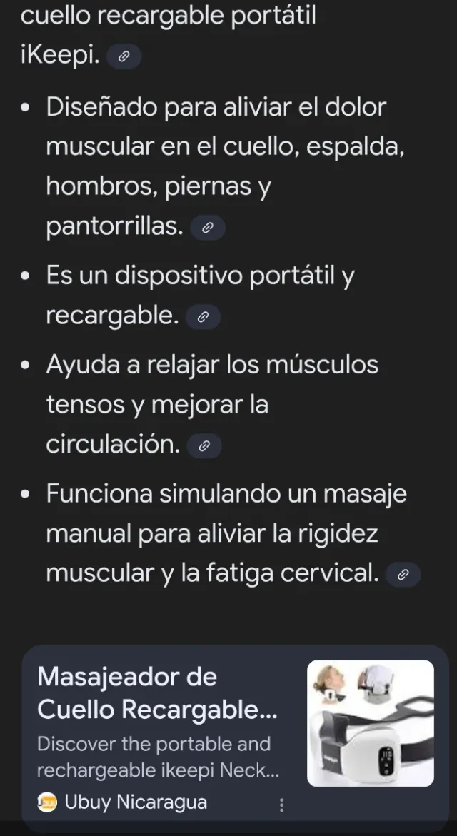 Masajeador cuello portátil iKeepi