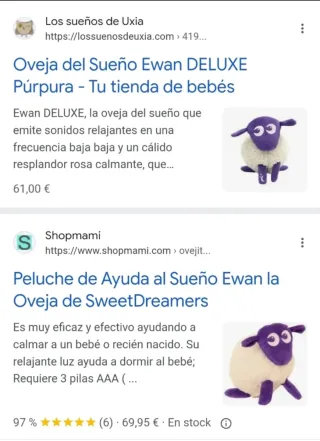 Peluche Oveja Ewan Ayuda al Sueño