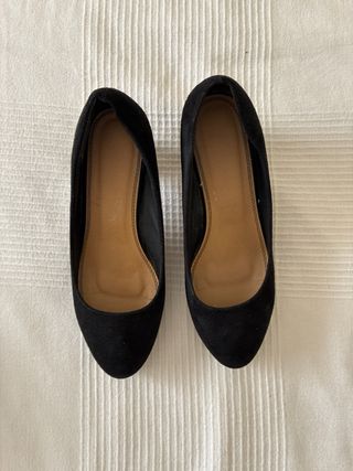 Zapatos negros de ante