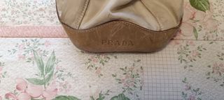 Borsa Prada Vintage Beige Chiaro Autentica