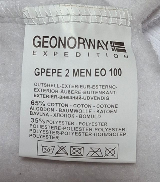 Sudadera Geographical Norway Blanca Estampada