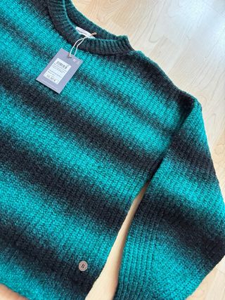 Jersey Brownie rayas verde y negro