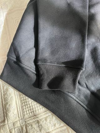 Sudadera Stone Island Negra Media Cremallera